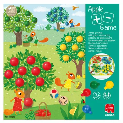 Produktbild von Jumbo Spiele GOULA Bäumchen Spiel, Kinderspiel, Brettspiel, Familienspiel, Lernspiel, Rechnen, 53167