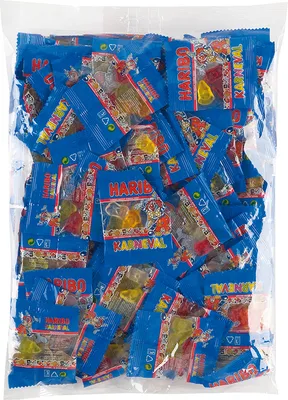 Produktbild von Haribo Karneval Minibeutel Fasching Wurfmaterial Orig. 800g 3er Pack