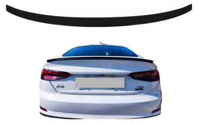 Image de Spoiler de coffre Aileron arrière pour Audi A5 F5 Sportback 2017+ Noir brillant.