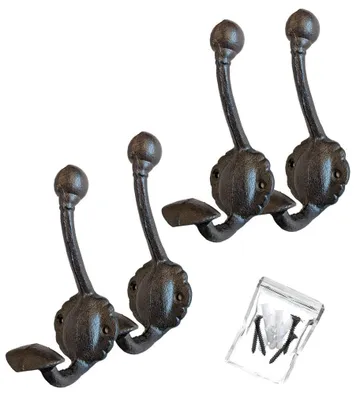 Produktbild von Omgoods – Set aus 4 Wandhaken aus Gusseisen im Landhausstil