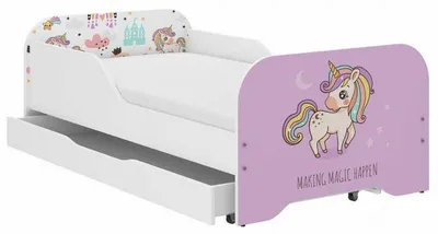 Productafbeelding van Kinderbed – Peuterbed – Juniorbed – Bedhuisje – Meisjesbed – 140x70 cm – Met Matras