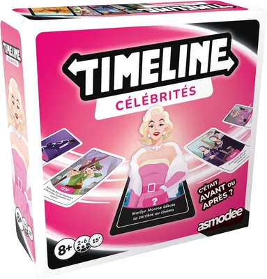 Produktbild von Asmodee Timeline Celebrites, Brettspiel, Bildend, 8 Jahr(e), 15 min