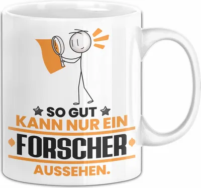 Produktbild von Forscher Geschenk Tasse So Gut Kann Nur Ein Forscher Aussehen Geschenkidee Kaffee-Becher (Weiß)