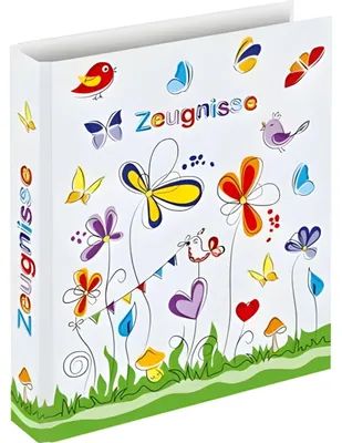 Obrázek produktu pro RNK Verlag 46428 Kroužkový pořadač na zprávy "Motýli" - A4, 4kroužková mechanika