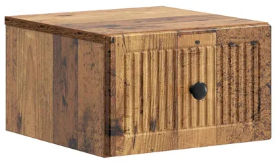 Image de Cabinet de chevet mural Bois ancien 33 x 34,5 x 20 cm