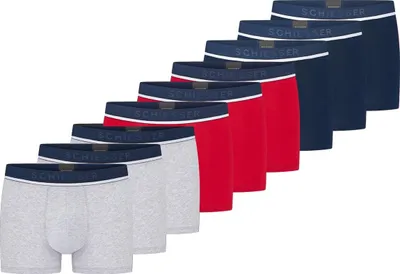 Produktbild von Schiesser 9er Pack 95/5 Baumwolle Retro Short / Pant Sportlicher Logo-Webgummibund für optimalen Sitz, Bequeme Beinausschnitte ohne störende Nähte, Elastische Qualität für hohen Tragekomfort
