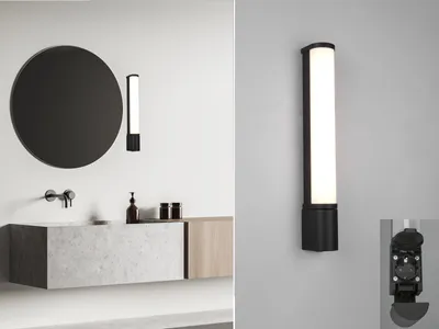 Immagine prodotto di PIERA lampada da parete per bagno nera Trio 284074232