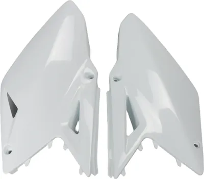 Immagine prodotto di Carenatura laterale UFO PLAST in 2 pezzi per Suzuki RM-Z 450 cc, anni di produzione 2008-2017, colore: bianco OEM
