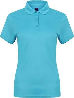 Obrázek produktu pro Dámská strečová polokošile Slim Fit + Wicking Finish Tyrkysová xl
