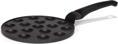 Produktbild von Patisse 02699 Omelettpfanne, 25 cm max. Durchmesser, Gusseisen/Gussaluminium, Induktionsherd-geeignet, Antihaftbeschichtung