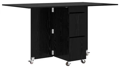 Produktbild von vidaXL Esstisch 140 x 80 x 77 cm Holzwerkstoff Schwarze Eiche