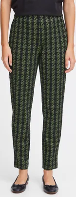 Obrázek produktu pro Ichi IHKATE HOUNDSTOOTH PA Dámské látkové kalhoty 59 % polyester, 39 % viskóza, 2 % Elastan, regular fit