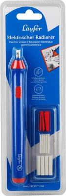 Image de Läufer 69607 Läufer Gomme électrique, avec pointe interchangeable, bleu