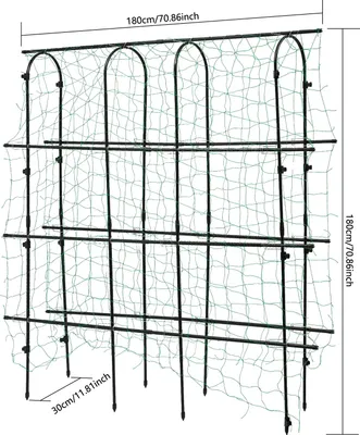 Immagine prodotto di Arco da giardino, robusto telaio in acciaio, ideale per piante rampicanti, nero