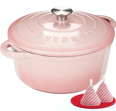 Productafbeelding van Overmont braadpan, geëmailleerd gietijzer, pan - braadpan 24 cm, geschikt voor de oven - met
