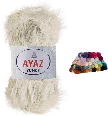 Produktbild von 100g Strickgarn Yumos Fransenstrickgarn Strickwolle Häkelgarn