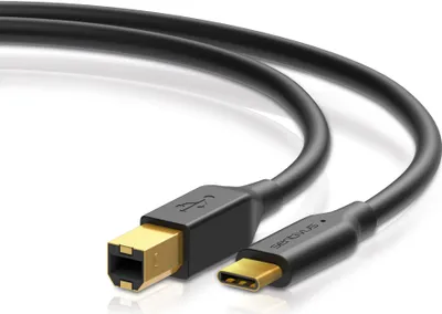 Produktbild von Sentivus U202-200 Pro Series USB 2.0 Druckerkabel (USB-B Stecker auf USB 3.1-C Stecker), 2,00m, schwarz