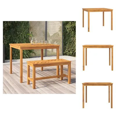 Zdjęcie produktu dla vidaXL Stół ogrodowy 90x90x74 cm z litego drewna akacjowego - Stoły ogrodowe