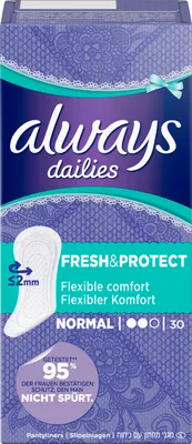 Produktbild von always dailies Slipeinlagen Normal fresh and protect 30 Stück