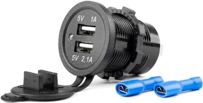 Image de Chargeur AMiO 2xUSB 12/24V MOD-03