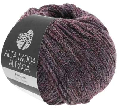 Produktbild von Lana Grossa - Alta Moda Alpaca 0020 brombeer/grau meliert