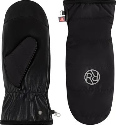 Roeckl modischer Damen Stepp-Leder-Fäustling Tana mit Touch in schwarz