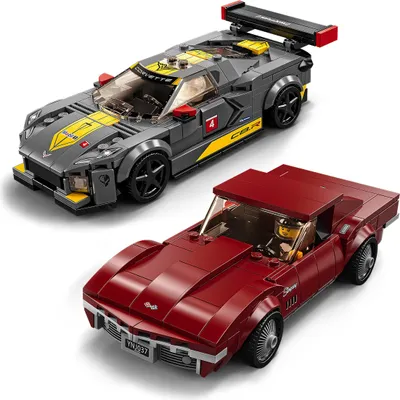 Produktbild von LEGO 76903 Speed Champions Chevrolet Corvette C8.R & 1969 Chevrolet Corvette Spielzeugauto, Modellauto zum selber Bauen, Rennwagen