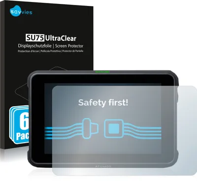 Produktbild von 6x Für Atomos Shinobi 7 Schutzfolie Savvies Displayschutz Display Schutz Folie Klar Transparent