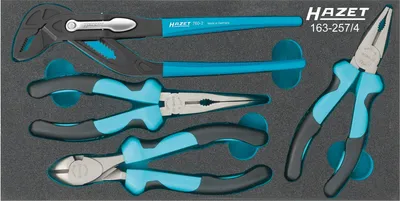 Image de HAZET Jeu de pinces 163-257/4 Nombre d'outils : 4
