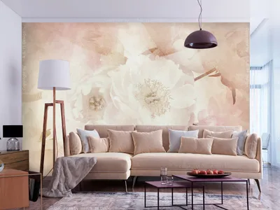 Produktbild von Vlies Fototapete Blumen 400x280 cm Tapeten Wandtapete XXL Rosen Botanik Natur beige b-C-1021-a-a