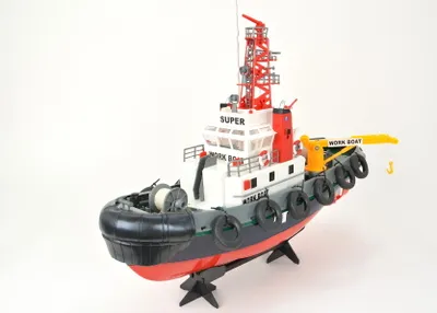 Produktbild von RC Boot Hafenschlepper, detailgetreu, mit Wasserspritzfunktion von Heng Long - 2,4Ghz