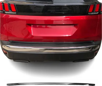 Image de Garniture de Hayon Coffre pour Peugeot 3008 2016-2023 acier inox foncé
