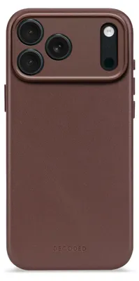 Immagine prodotto di Custodia MagSafe per Apple iPhone 17 Pro Max - Cover posteriore Decoded in vera pelle - Chocolate Brown