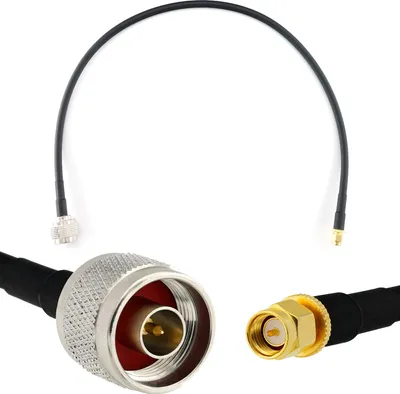 Image de 50cm SMA mâle vers N mâle - HF-240 (équivalent LMR 240) Extension câble d'antenne - pour WiFi RF Antenne GSM LTE 4G 5G 6G Routeur Amplificateur de signal Lora Ham CB radio