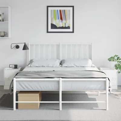 Productafbeelding van vidaXL Nachtkastjes, 2 stuks, wit, 34,5 x 39 x 44 cm, staal