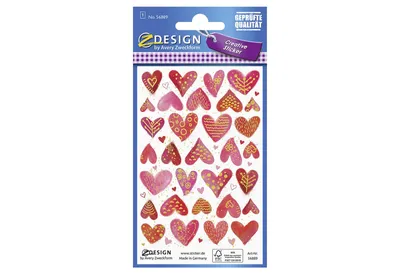 Obrázek produktu pro AVERY Zweckform 56889 AVERY Zweckform ZDesign Samolepka CREATIVE "Srdce"