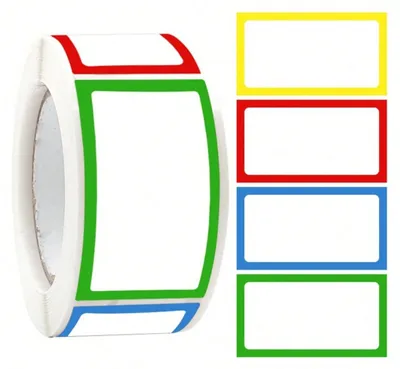 Image de INF Étiquettes autocollantes 25x45 mm (250 étiquettes), papier couché inscriptible et imperméable pour bocaux et cuisine