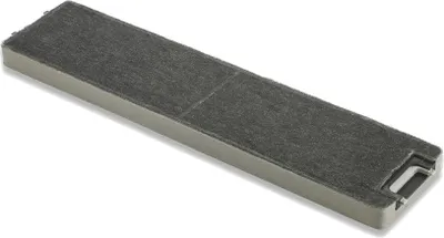 A rectangular charcoal filter with a gray frame.