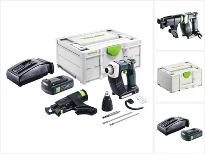 Image de Festool DURADRIVE DWC 18-4500 Basic Visseuse de chantier sans fil 18 V 14 Nm Brushless + 1x batterie 3,0 Ah + chargeur + Systainer