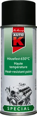 Produktbild von AutoK Special - Hitzefester Speziallack 650°C, 400 ml, schwarz -Hoch hitzebestän