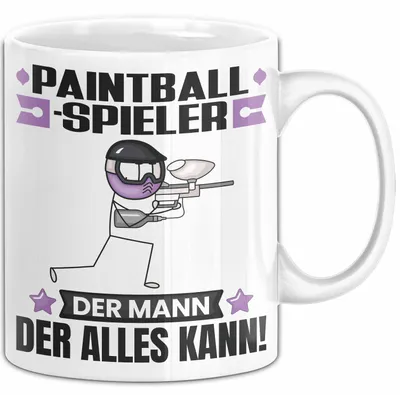 Produktbild von Paintballspieler Tasse Geschenk für Paintballspieler Der Mann Der Alles Kann Geschenkidee zum Geburtstag (Weiß)