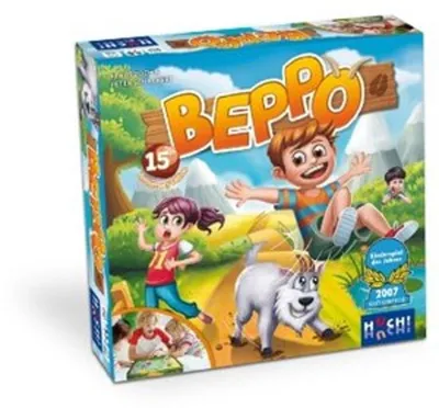 Produktbild von HUCH!, BEPPO DER BOCK Spiel, Magnetisches Geschicklichkeitsspiel für Kinder, Spannendes Wettlauf-Abenteuer, Für 2-4 Spieler ab 5 Jahren