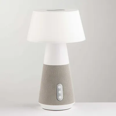 Obrázok produktu pre Nabíjateľná LED lampa DECIBEL s dotykovým stmievačom Bluetooth a reproduktorom CCT