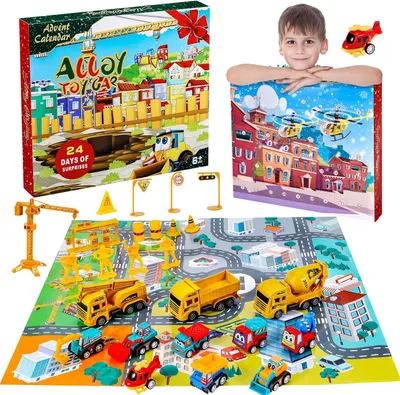 Produktbild von Adventskalender für Kinder 2025 mit 24 Türchen – weihnachtliches Countdown