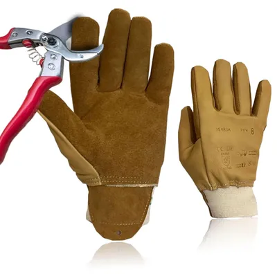 Image de Gants de jardin, doublure en Polyamide, cuir français, pour le jardinage