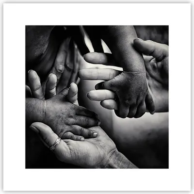 Produktbild von Poster - Poster ohne Rahmen - Hände Toleranz Gemeinschaft - 30x30 cm - Wand Bild - Wanddeko - Wandbilder - Kunstposter - Wandposter - Bilder - Kunstdruck - Wanddekoration - Wandbild - P2XAC30x30-4990