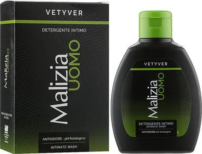 Produktbild von MALIZIA Uomo Vetyver Antiodore Intimhygienegel - pH-Wert fisiologico 200 ml
