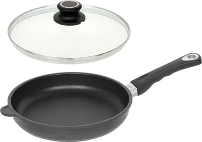 Produktbild von LOTUS Flachpfanne 20cm Alu Guss und Glasdeckel