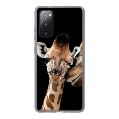 Produktbild von MuchoWow® Handyhülle Schutzhülle Hülle für Samsung Galaxy S20 FE Giraffe - Tiere - Schwarz - Porträt - Tiere Silikon Softcase Handy Hülle - Abdeckung