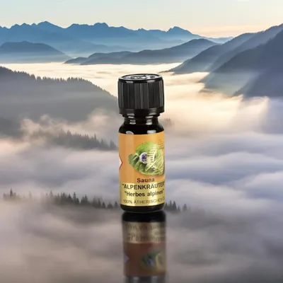 Produktbild von Klar & bergfrisch – Sauna Alpenkräuter – ätherische Ölmischung